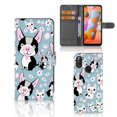 Samsung Galaxy M11 | A11 | Telefoonhoesje | Met pasjeshouder | Hondjes