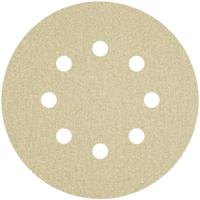 Ivana 56411 ronde schuurschijf [10st] met klittenband 8-gats Ø 125 mm korrel 320