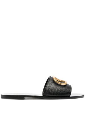 Valentino Garavani claquettes VLogo Signature en cuir - Noir
