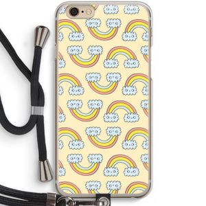 Regenboog: iPhone 6 / 6S Transparant Hoesje met koord