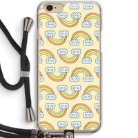 Regenboog: iPhone 6 / 6S Transparant Hoesje met koord