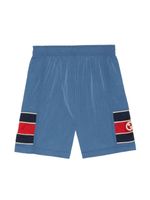 Gucci Kids short à logo GG - Bleu - thumbnail