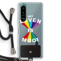 Het Leven Is Mooi: Sony Xperia 5 III Transparant Hoesje met koord