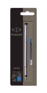 Parker Vector vulpen Cartridgevulsysteem Roestvrijstaal 1 stuk(s)