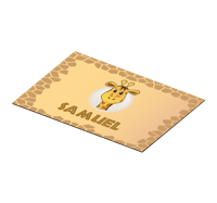 Placemat giraffe aangepaste naam Placemat giraffe aangepaste naam