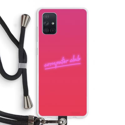 Vice Glow: Samsung Galaxy A71 Transparant Hoesje met koord
