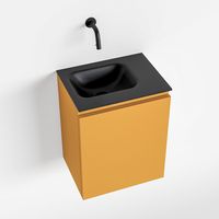 Toiletmeubel Mondiaz Olan | 40 cm | Meubelkleur Ocher | Lex wastafel Urban Links | Zonder kraangat