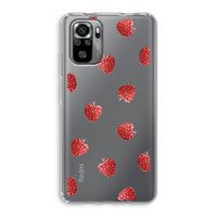 Framboosjes: Xiaomi Redmi Note 10S Transparant Hoesje