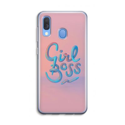 Girl boss: Samsung Galaxy A40 Transparant Hoesje