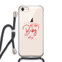 Not Your Baby: iPhone 7 Transparant Hoesje met koord