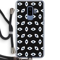 Eyes pattern: Samsung Galaxy S9 Plus Transparant Hoesje met koord Eyes pattern: Samsung Galaxy S9 Plus Transparant Hoesje met koord