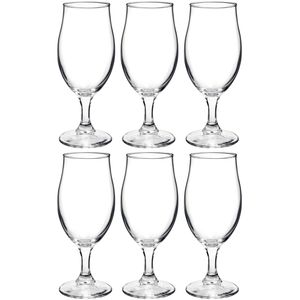6x Stuks luxe bierglazen voor speciaalbier 260 ml