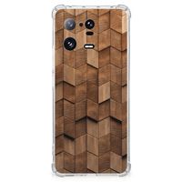 Stevig Telefoonhoesje voor Xiaomi 13 Pro Wooden Cubes