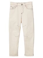 Brunello Cucinelli Kids jean droit à taille mi-haute - Tons neutres