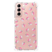 Doorzichtige Silicone Hoesje voor Samsung Galaxy S21 FE Unicorns