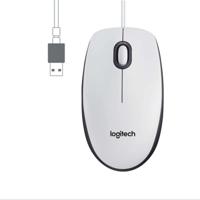 Muis met Kabel en Optische Sensor Logitech M100 Wit 1000 dpi