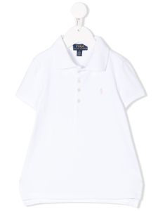 POLO RALPH LAUREN KIDS polo à logo brodé - Blanc