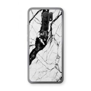 Witte marmer 2: Xiaomi Redmi 9 Transparant Hoesje