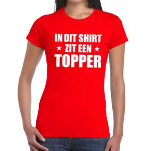 In dit shirt zit een Topper t-shirt rood voor dames