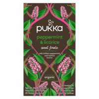 Pukka Peppermint & Licorice Biologische Thee 20 Zakjes