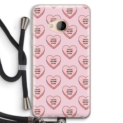 Chicks before dicks: HTC U Play Transparant Hoesje met koord