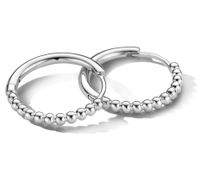 TFT Klapoorringen Bolletjes Zilver Gerhodineerd Glanzend 2 mm x 20 mm TFT Klapoorringen Bolletjes Zilver Gerhodineerd Glanzend 2 mm x 20 mm