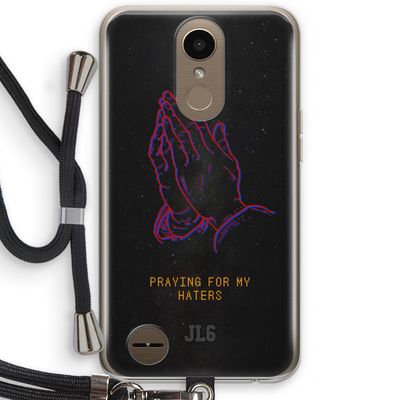 Praying For My Haters: LG K10 (2017) Transparant Hoesje met koord