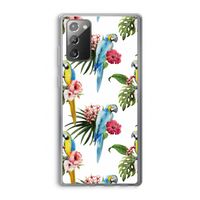 Kleurrijke papegaaien: Samsung Galaxy Note 20 / Note 20 5G Transparant Hoesje
