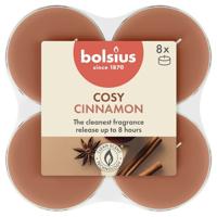 Bolsius maxilicht true scents apple cinnamon 8 stuks