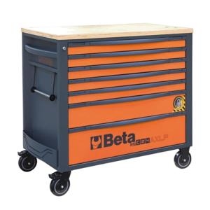 Beta RSC24AXLP/7-O Gereedschapswagen met 7 laden | met anti-omvalsysteem | breed model | Oranje - 024004571