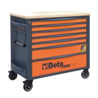 Beta RSC24AXLP/7-O Gereedschapswagen met 7 laden | met anti-omvalsysteem | breed model | Oranje - 024004571