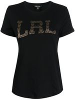 Lauren Ralph Lauren t-shirt Hailly à logo orné de perles - Noir - thumbnail