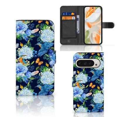 Telefoonhoesje | Met pasjeshouder | voor Google Pixel 9 | 9 Pro IJsvogel