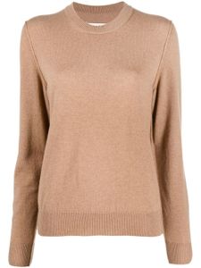 Maison Margiela pull en cachemire à col rond - Marron