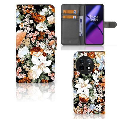 Hoesje voor OnePlus 11 Dark Flowers