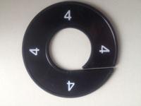 Maatring zwart/wit 4