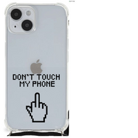 iPhone 14 Plus Anti Shock Case Finger Don't Touch My Phone - thumbnail