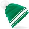 Beechfield CB472 Stadium Beanie - Kelly Green/White - One Size