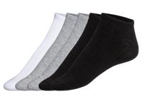 LIVERGY 5 paar heren sneakersokken (Wit/grijs/zwart, 43-46) LIVERGY 5 paar heren sneakersokken (Wit/grijs/zwart, 43-46)
