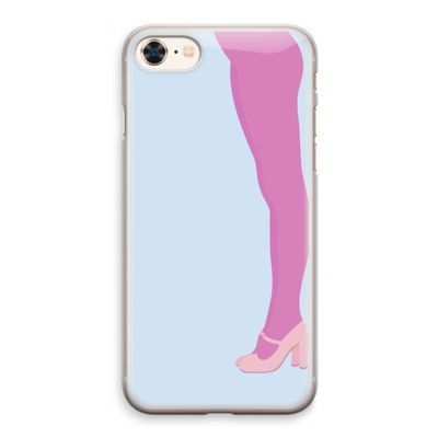 Pink panty: iPhone 8 Transparant Hoesje