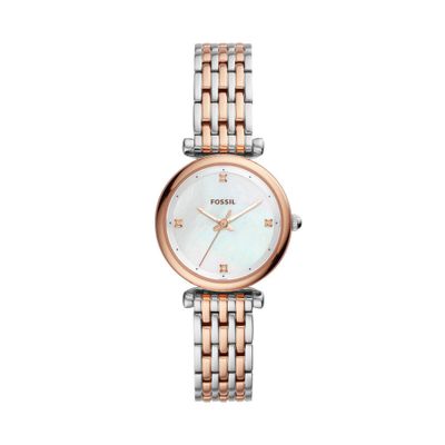 Horlogeband Fossil ES4431 Roestvrij staal (RVS) Rosé 12mm