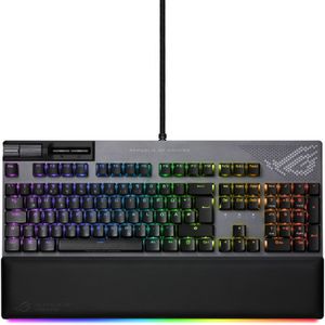 ASUS ROG STRIX Flare II Animate toetsenbord Gamen USB QWERTY Amerikaans Engels Zwart, Grijs