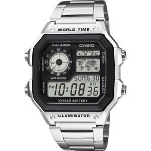 Casio AE-1200WHD-1AVEF Horloge Kwarts (b x h x d) 42.1 x 45 x 12.5 mm Materiaal (behuizing): Hars Materiaal (armband): RVS