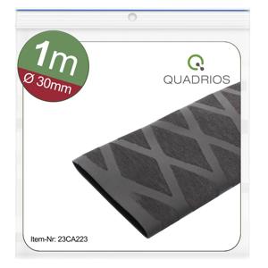 Quadrios 23CA223 Krimpkous zonder lijm Zwart 30 mm 15 mm Krimpverhouding:2:1 1 m