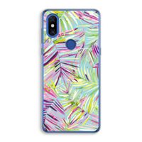 Tropical Palms Blue: Xiaomi Mi Mix 3 Transparant Hoesje