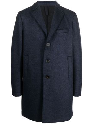 Harris Wharf London manteau à simple boutonnage - Bleu