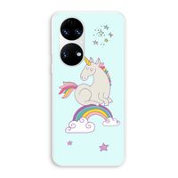 Regenboog eenhoorn: Huawei P50 Transparant Hoesje