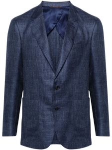 Canali blazer à simple boutonnage - Bleu