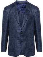 Canali blazer à simple boutonnage - Bleu - thumbnail