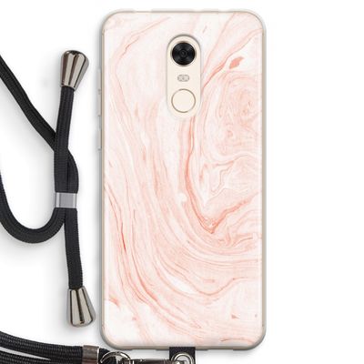 Peach bath: Xiaomi Redmi 5 Transparant Hoesje met koord